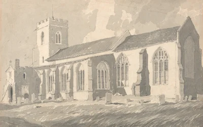 Zuidzijde van de Catfield-kerk, Norfolk